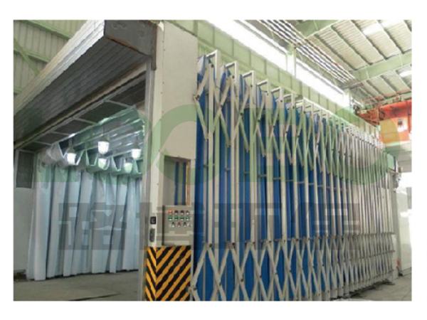 伸縮式打磨除塵房，體積可調(diào)，靈活處理每一種工況